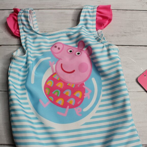 Peppa Pig Baby Girl's 1 Piece Swimsuit Size 12 Months UV UPF 50+ - Picture 3 of 6